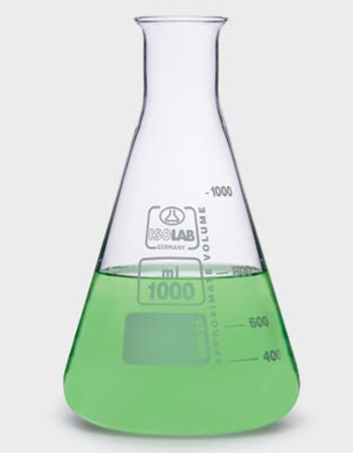 MATRAZ DE VIDRIO BORO 3,3 X 1000 ML - ISOLAB ALEMAN