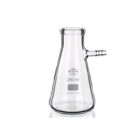 MATRAZ KITAZATO DE VIDRIO PARA VACIO BORO 3,3 X 250 ML - ISOLAB ALEMAN - 040.01.250