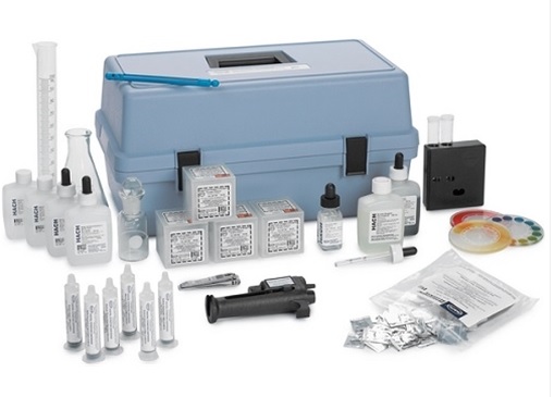 KIT DE PRUEBA DE ACUICULTURA DE DIEZ PARÁMETROS DE HACH, MODELO FF-2, 243001