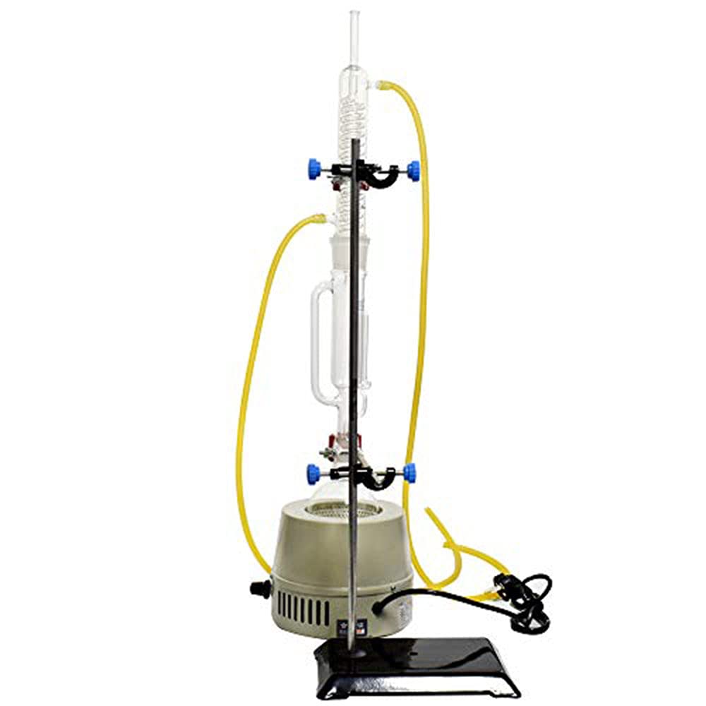 Equipo Extractor Soxhlet de 500ml con Manta Calefactora Eléctrica y accesorios // ISOLAB
